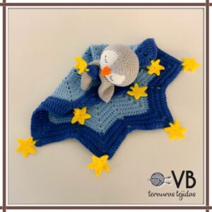 manta de apego pingüinito